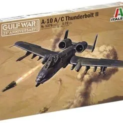 Italeri 1/72 Fairchild A-10A/C Thunderbolt II Gulf War # 1376 - Plastic Model Kit -Aircraft Kits Sales 1376 box2