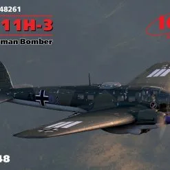 ICM 1/48 He 111H-3, WWII German Bomber (100% New Molds) # 48261