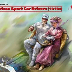 ICM 1/24 American Sport Car Drivers (1910s) (1 Male, 1 Female Figures) # 24014 -Aircraft Kits Sales 1569398320 24014 box web 1