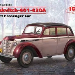 ICM 1/35 Moskvitch-401-420A, Soviet Passenger Car # 35484 20 ICM 1/35 Moskvitch-401-420A, Soviet Passenger Car # 35484 -Aircraft Kits Sales 1569398837 35484 box web