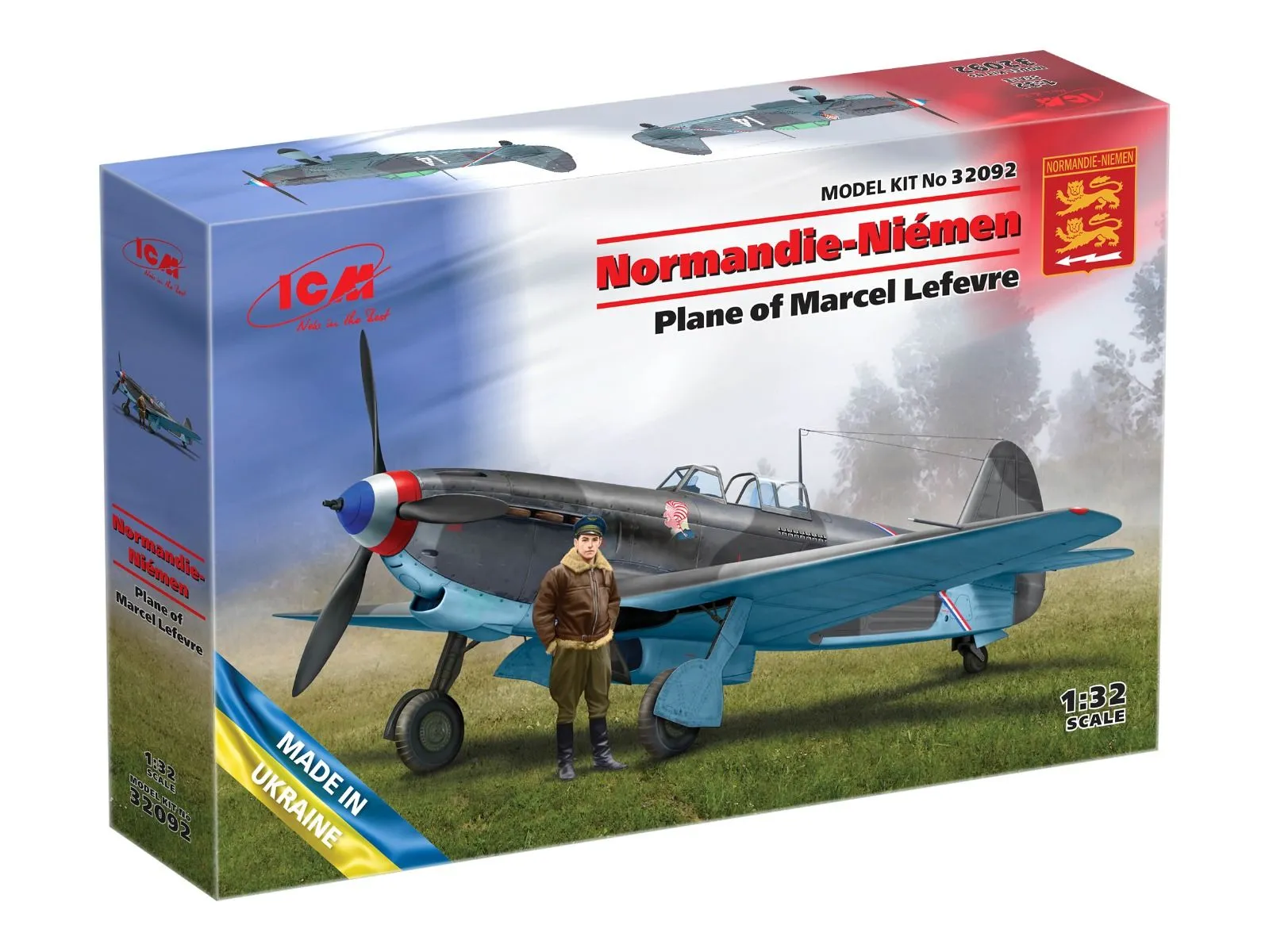 ICM 1/32 Normandy-Neman. Plane Of Marcel Lefevre (Yak-9T With Marcel Lefevre Figure) # 32092 8 ICM 1/32 Normandy-Neman. Plane Of Marcel Lefevre (Yak-9T With Marcel Lefevre Figure) # 32092 - Image 6