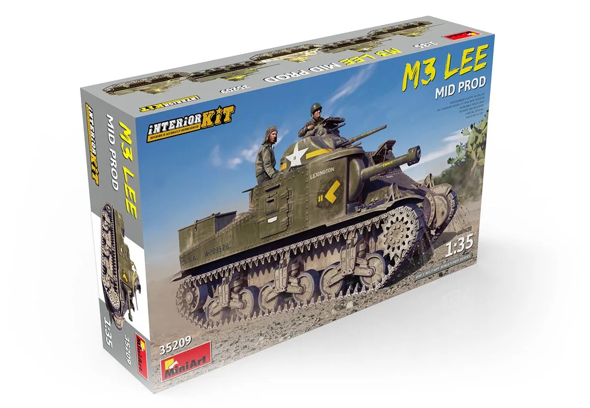 Miniart 1/35 M3 Lee Mid Prod. Interior Kit # 35209 3 Miniart 1/35 M3 Lee Mid Prod. Interior Kit # 35209