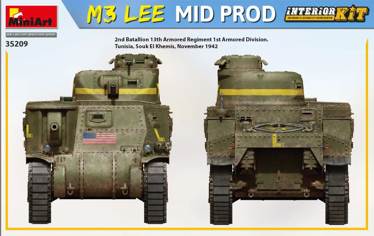 Miniart 1/35 M3 Lee Mid Prod. Interior Kit # 35209 7 Miniart 1/35 M3 Lee Mid Prod. Interior Kit # 35209 - Image 5