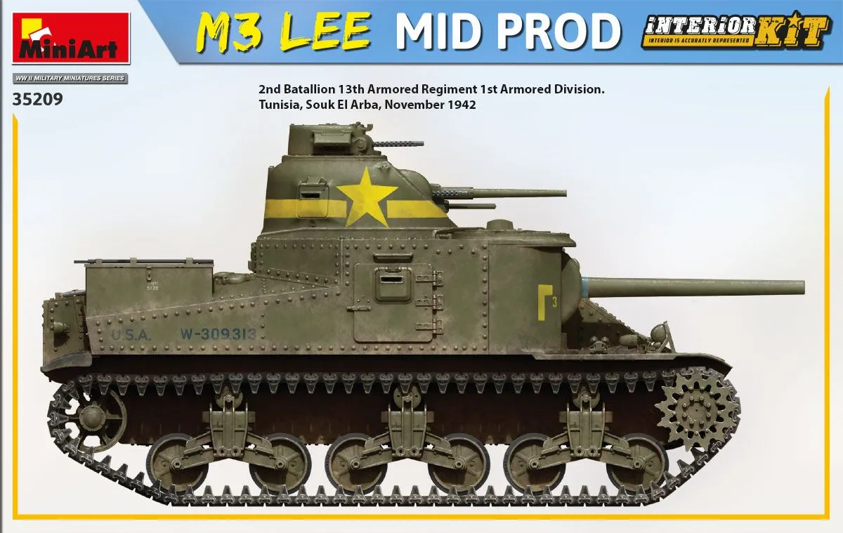Miniart 1/35 M3 Lee Mid Prod. Interior Kit # 35209 8 Miniart 1/35 M3 Lee Mid Prod. Interior Kit # 35209 - Image 6