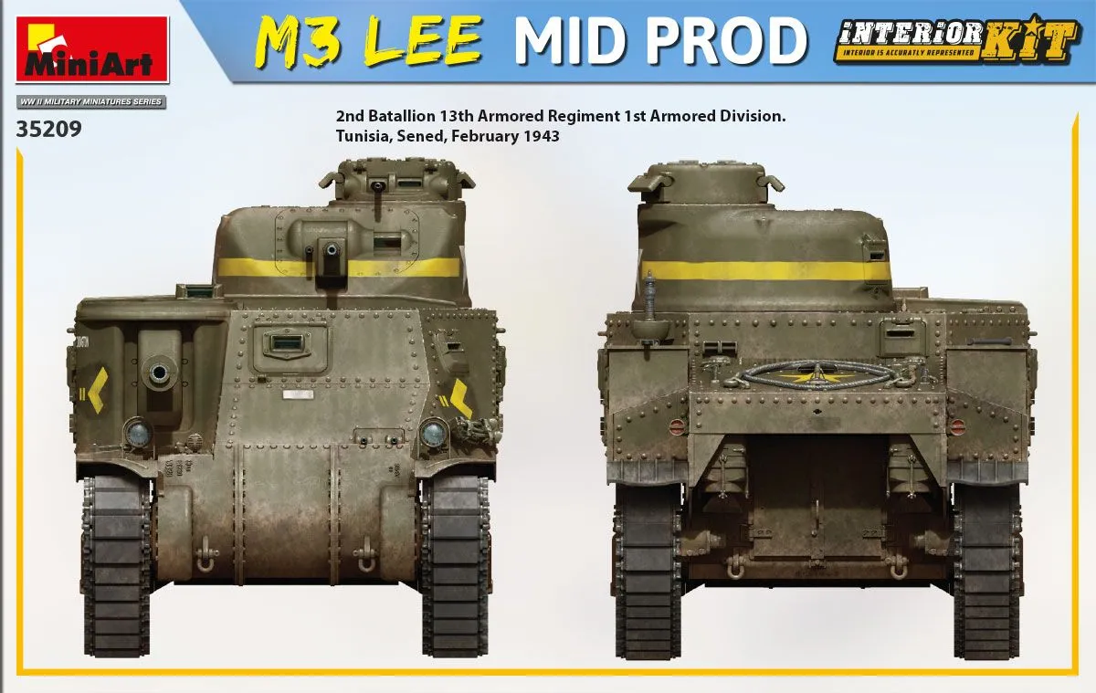 Miniart 1/35 M3 Lee Mid Prod. Interior Kit # 35209 11 Miniart 1/35 M3 Lee Mid Prod. Interior Kit # 35209 - Image 9