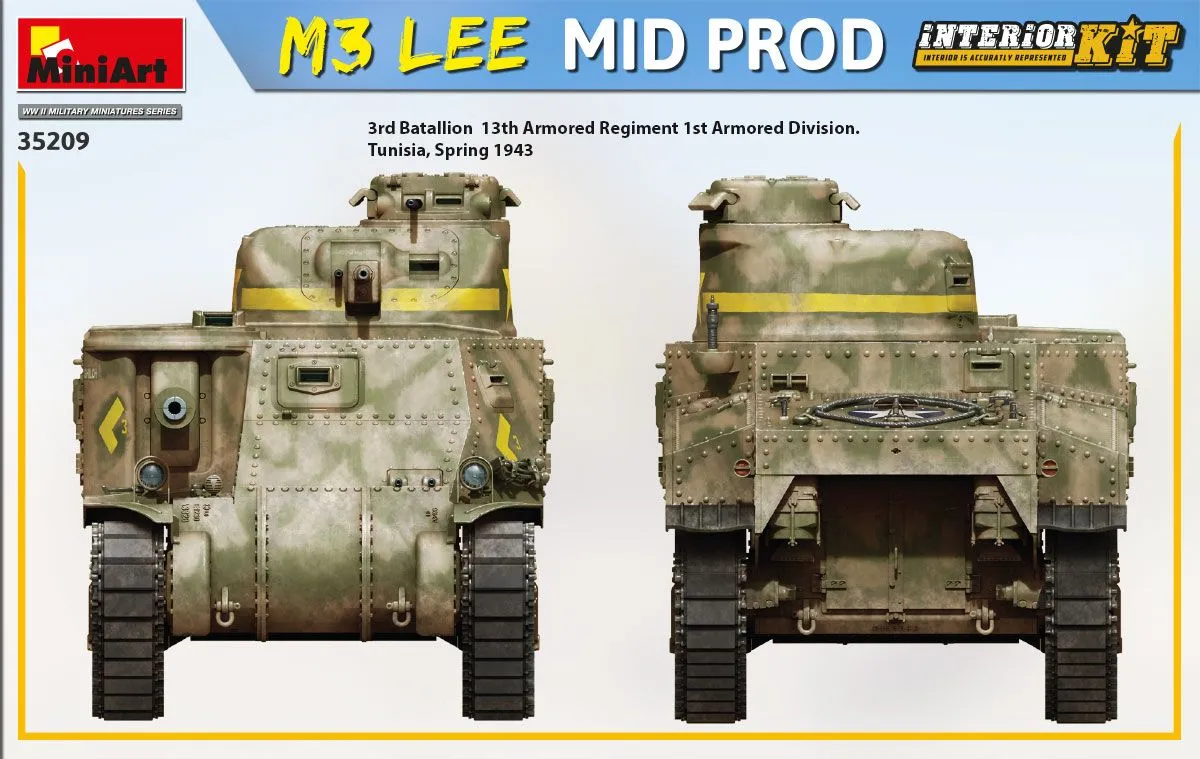 Miniart 1/35 M3 Lee Mid Prod. Interior Kit # 35209 13 Miniart 1/35 M3 Lee Mid Prod. Interior Kit # 35209 - Image 11