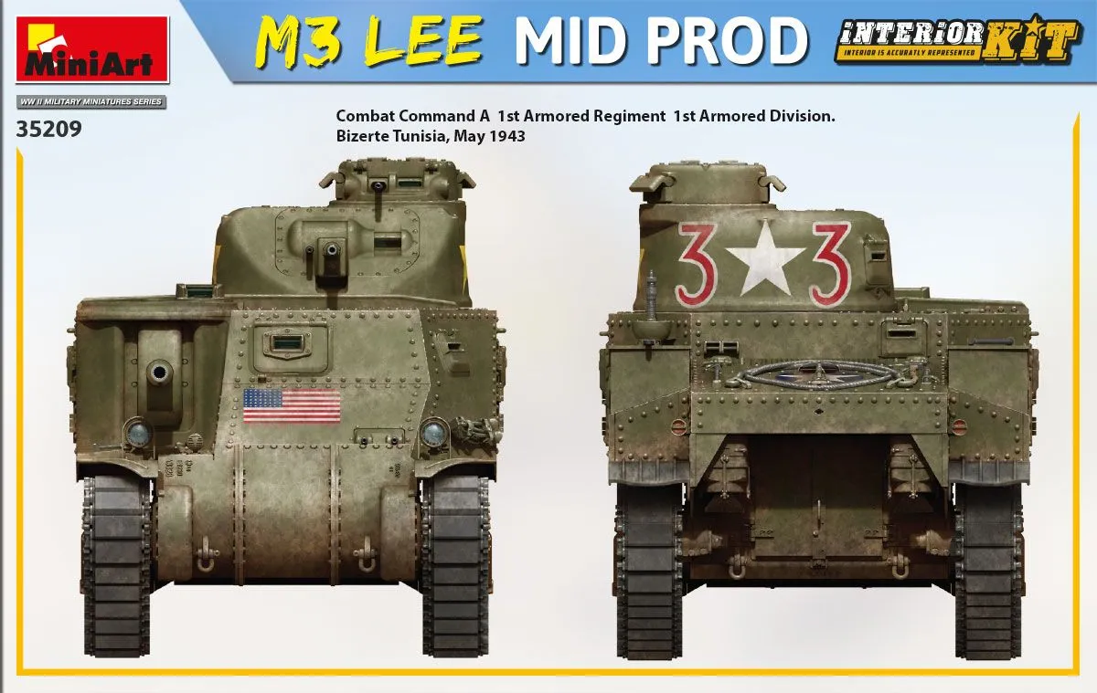 Miniart 1/35 M3 Lee Mid Prod. Interior Kit # 35209 15 Miniart 1/35 M3 Lee Mid Prod. Interior Kit # 35209 - Image 13