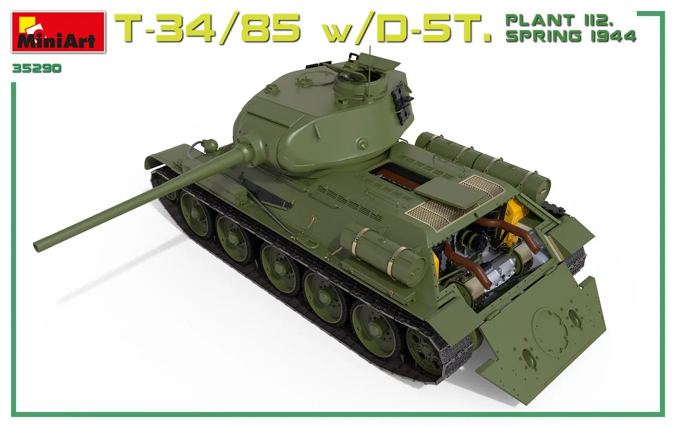 Miniart 1/35 T-34/85 W/D-5T Plant 112 1944 Interior Kit # 35290 21 Miniart 1/35 T-34/85 W/D-5T Plant 112 1944 Interior Kit # 35290 - Image 19