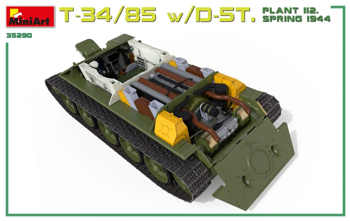 Miniart 1/35 T-34/85 W/D-5T Plant 112 1944 Interior Kit # 35290 24 Miniart 1/35 T-34/85 W/D-5T Plant 112 1944 Interior Kit # 35290 - Image 22