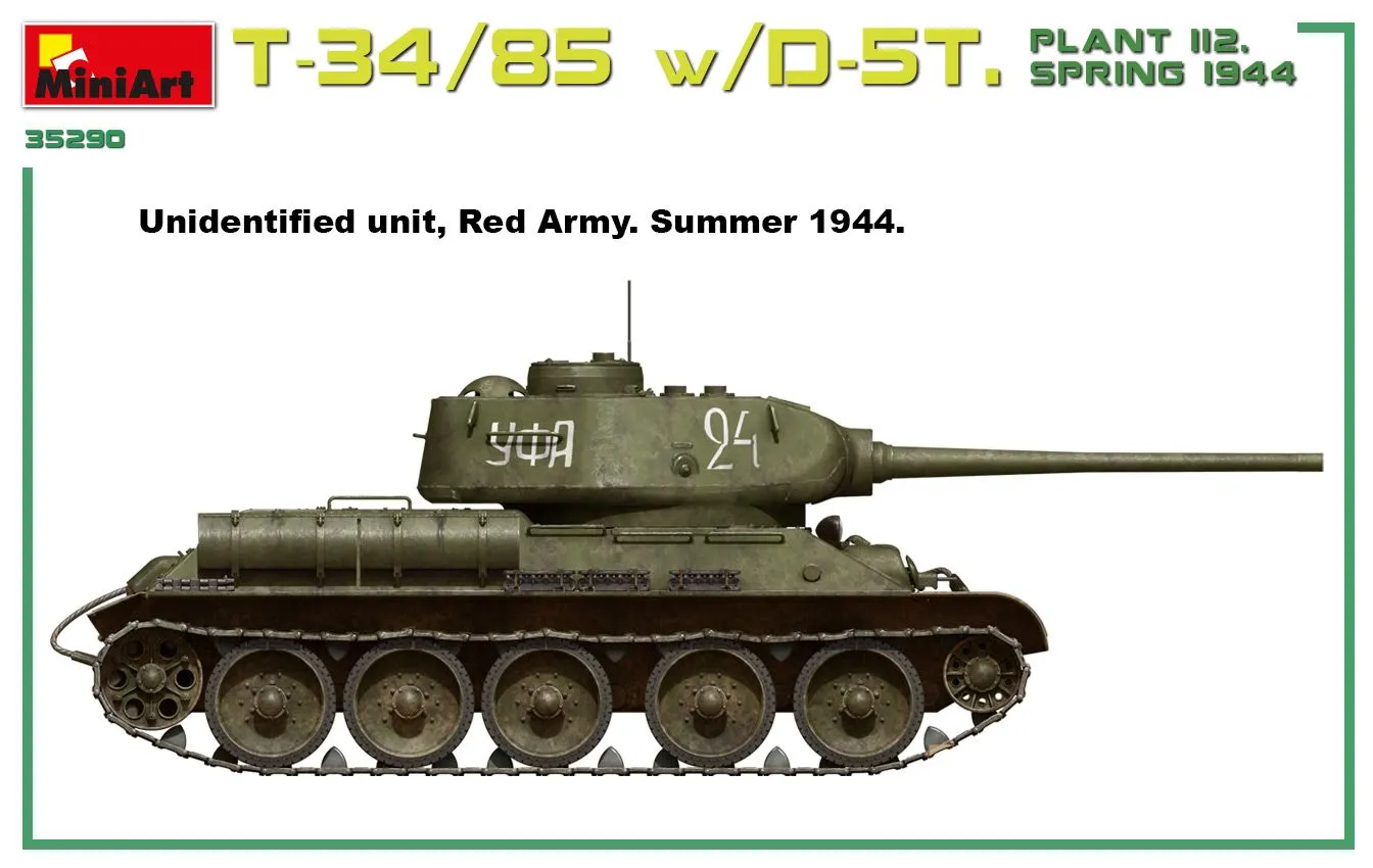 Miniart 1/35 T-34/85 W/D-5T Plant 112 1944 Interior Kit # 35290 31 Miniart 1/35 T-34/85 W/D-5T Plant 112 1944 Interior Kit # 35290 - Image 29