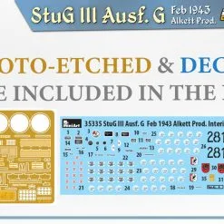 Miniart 1/35 StuG III Ausf G Feb 1943 Alkett Prod, Int Kit # 35335 -Aircraft Kits Sales 35335 decal pe