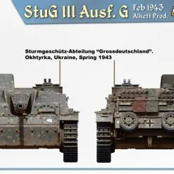 Miniart 1/35 StuG III Ausf G Feb 1943 Alkett Prod, Int Kit # 35335 -Aircraft Kits Sales 35335 side views4.2