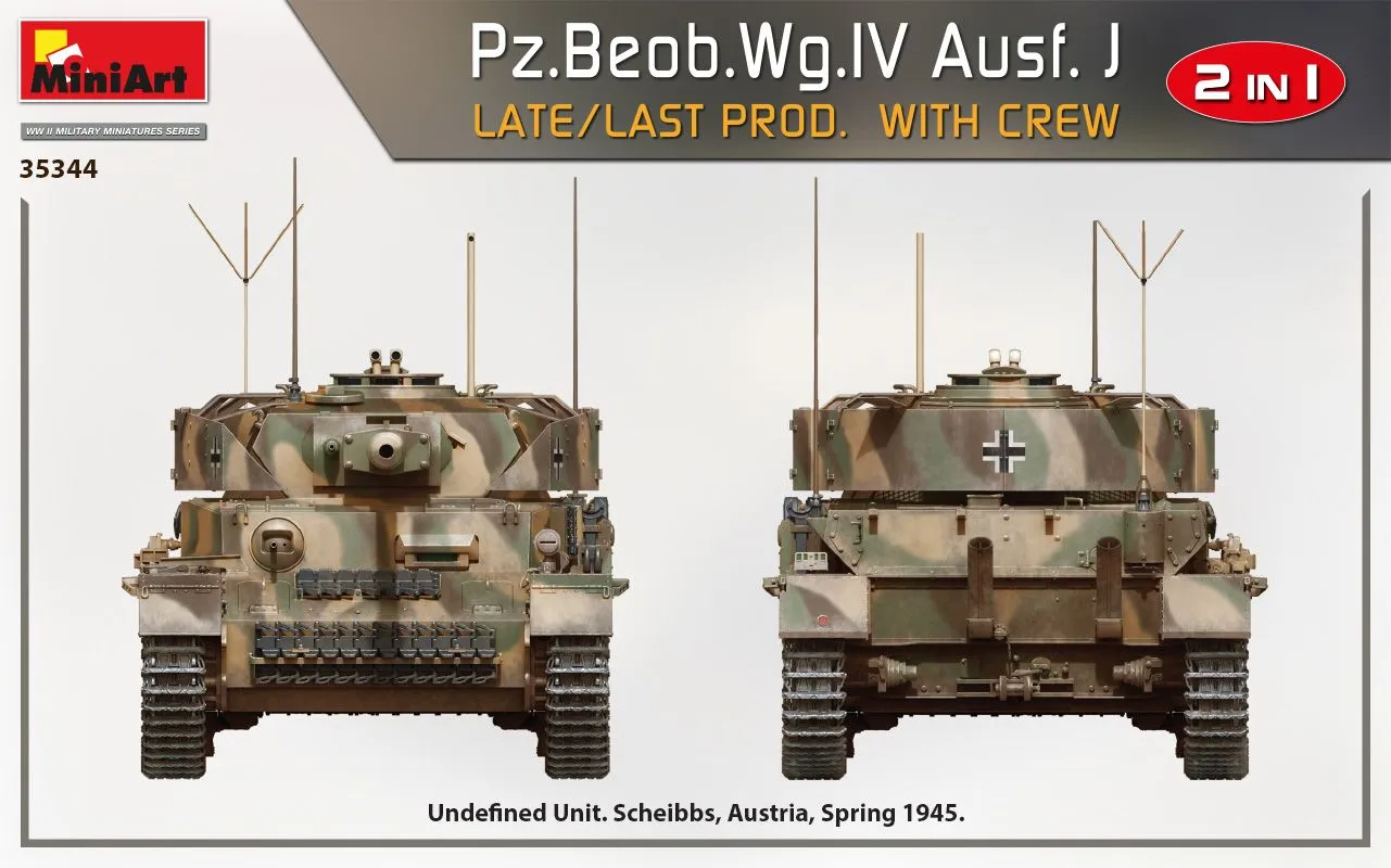 MiniArt 1/35 Pz.Beob.Wg.IV Ausf. J LATE/LAST PROD. 2 IN 1 W/CREW # 35344 14 MiniArt 1/35 Pz.Beob.Wg.IV Ausf. J LATE/LAST PROD. 2 IN 1 W/CREW # 35344 - Image 12