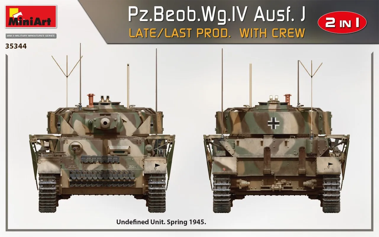 MiniArt 1/35 Pz.Beob.Wg.IV Ausf. J LATE/LAST PROD. 2 IN 1 W/CREW # 35344 16 MiniArt 1/35 Pz.Beob.Wg.IV Ausf. J LATE/LAST PROD. 2 IN 1 W/CREW # 35344 - Image 14