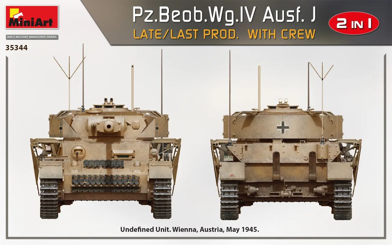 MiniArt 1/35 Pz.Beob.Wg.IV Ausf. J LATE/LAST PROD. 2 IN 1 W/CREW # 35344 18 MiniArt 1/35 Pz.Beob.Wg.IV Ausf. J LATE/LAST PROD. 2 IN 1 W/CREW # 35344 - Image 16