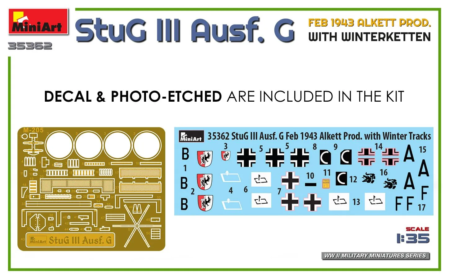 Miniart 1/35 StuG III Ausf. G Alkett Prod W/ Winterketten # 35362 4 Miniart 1/35 StuG III Ausf. G Alkett Prod W/ Winterketten # 35362 - Image 2