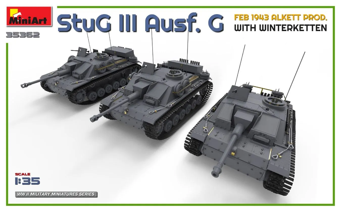 Miniart 1/35 StuG III Ausf. G Alkett Prod W/ Winterketten # 35362 5 Miniart 1/35 StuG III Ausf. G Alkett Prod W/ Winterketten # 35362 - Image 3