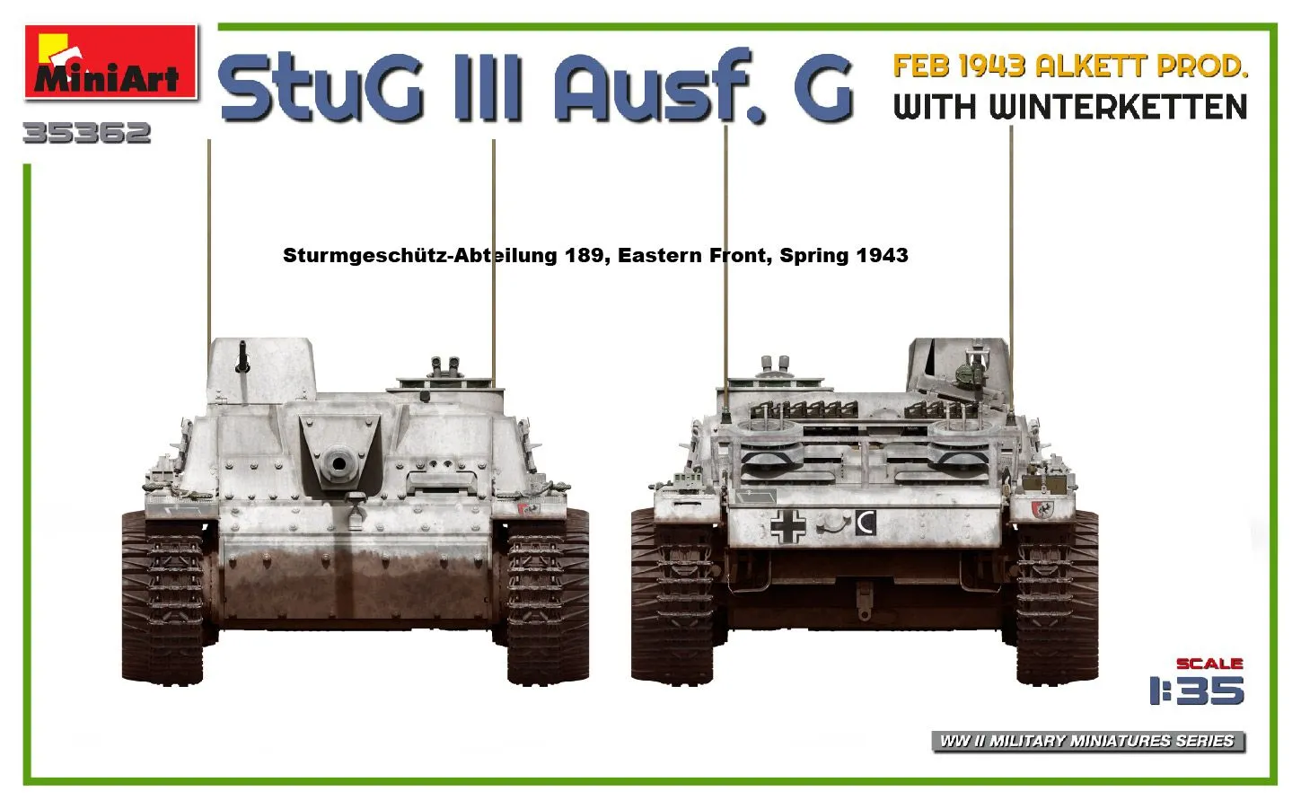 Miniart 1/35 StuG III Ausf. G Alkett Prod W/ Winterketten # 35362 11 Miniart 1/35 StuG III Ausf. G Alkett Prod W/ Winterketten # 35362 - Image 9
