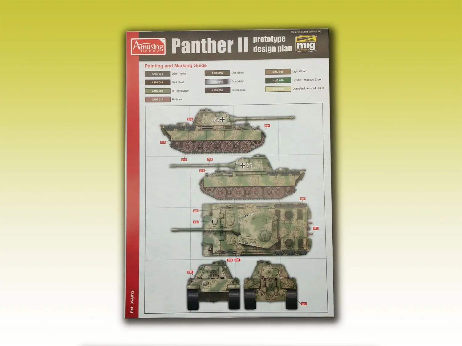 Amusing Hobby 1/35 Panther II Prototype Design Plan # 35A012 4 Amusing Hobby 1/35 Panther II Prototype Design Plan # 35A012 - Image 2