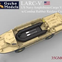 Gecko Models Gecko 1/35 Modern USN LARC-V W-Combat Rubber Raiding Craft # 0040 -Aircraft Kits Sales 35gm0040 3
