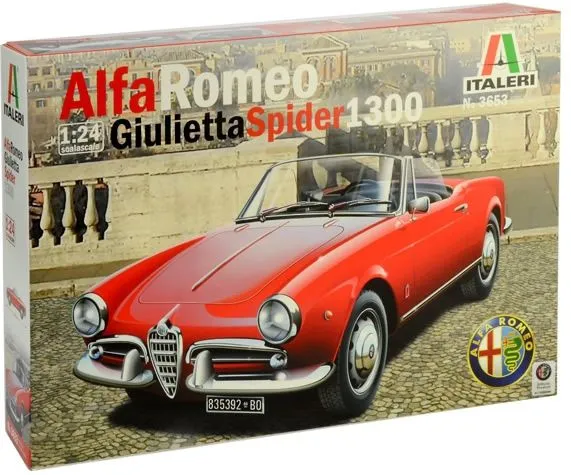 Italeri 1/24 Alfa Romeo Giulietta Spider 1300 # 3653 14 Italeri 1/24 Alfa Romeo Giulietta Spider 1300 # 3653 - Image 12