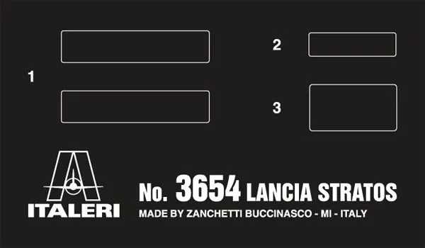 Italeri 1/24 Lancia Stratos HF # 3654 7 Italeri 1/24 Lancia Stratos HF # 3654 - Image 5