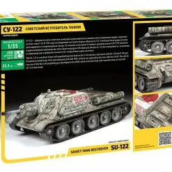 Zvezda 1/35 Soviet Tank Destroyer SU-122 # 3691 -Aircraft Kits Sales 3691 kx back