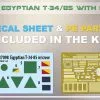 Miniart 1/35 Egyptian T-34/85 W/ Crew # 37098 1 Miniart 1/35 Egyptian T-34/85 W/ Crew # 37098 -Aircraft Kits Sales 37098 decal and pe