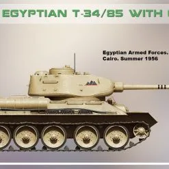 Miniart 1/35 Egyptian T-34/85 W/ Crew # 37098 -Aircraft Kits Sales 37098 side views 2.1