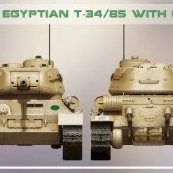 Miniart 1/35 Egyptian T-34/85 W/ Crew # 37098 -Aircraft Kits Sales 37098 side views 2.2