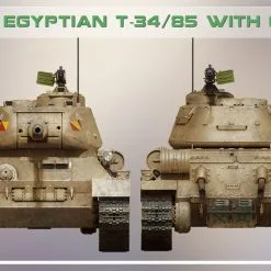 Miniart 1/35 Egyptian T-34/85 W/ Crew # 37098 -Aircraft Kits Sales 37098 side views 3.2