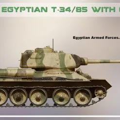Miniart 1/35 Egyptian T-34/85 W/ Crew # 37098 -Aircraft Kits Sales 37098 side views 5.1