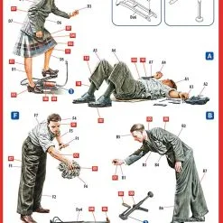 Miniart 1/35 Car Maintenance 1930-40's # 38019 -Aircraft Kits Sales 38019 instr
