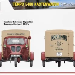 Miniart 1/35 Tempo E400 Kastenwagen 3 Wheel Box Track # 38047 -Aircraft Kits Sales 38047 side views1.2