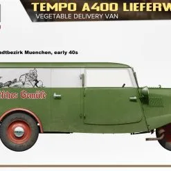 Miniart 1/35 Tempo A400 Lieferwagen, Veg Delivery Van # 38049 11 Miniart 1/35 Tempo A400 Lieferwagen, Veg Delivery Van # 38049 -Aircraft Kits Sales 38049 side views1.1
