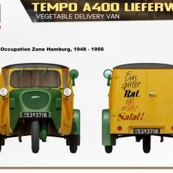 Miniart 1/35 Tempo A400 Lieferwagen, Veg Delivery Van # 38049 13 Miniart 1/35 Tempo A400 Lieferwagen, Veg Delivery Van # 38049 -Aircraft Kits Sales 38049 side views3.1