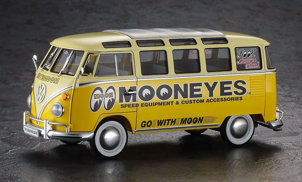 Hasegawa 1/24 VW/Volkswagen TYPE 2 Micro Bus "Mooneyes" # 20477 4 Hasegawa 1/24 VW/Volkswagen TYPE 2 Micro Bus "Mooneyes" # 20477 - Image 2