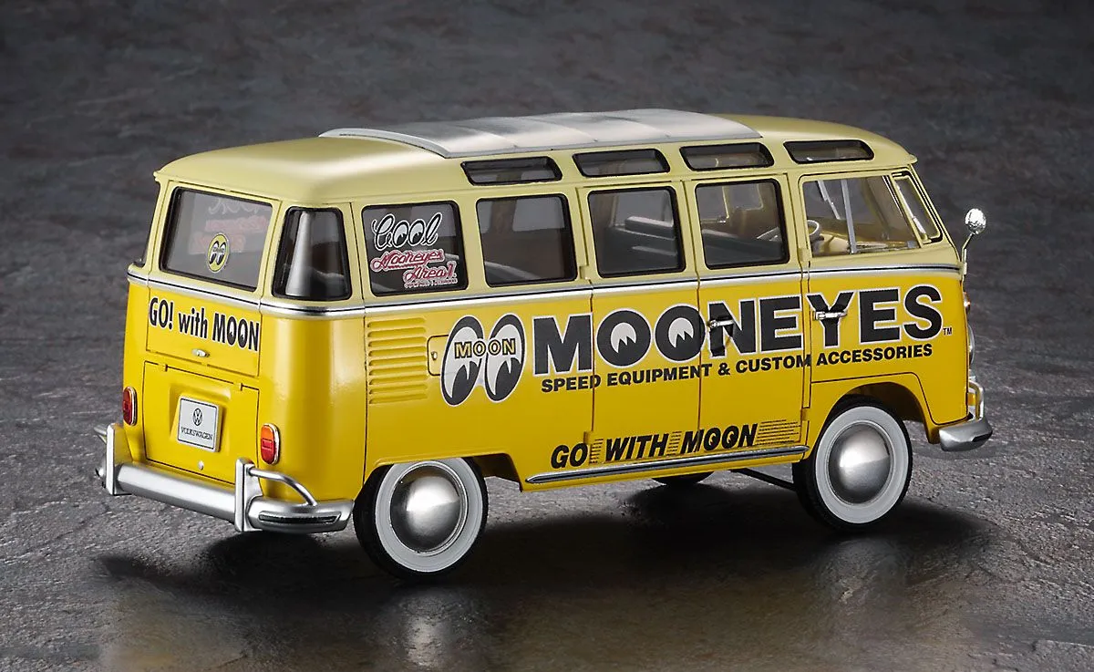 Hasegawa 1/24 VW/Volkswagen TYPE 2 Micro Bus "Mooneyes" # 20477 5 Hasegawa 1/24 VW/Volkswagen TYPE 2 Micro Bus "Mooneyes" # 20477 - Image 3