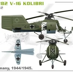 Miniart 1/35 Fl 282 V-16 Kolibri Helicopter # 41002 -Aircraft Kits Sales 41002 side views1