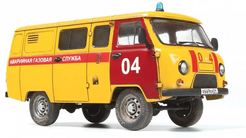 Zvezda 1/43 Emergency Gas Service UAZ "3909" # 43003 6 Zvezda 1/43 Emergency Gas Service UAZ "3909" # 43003 - Image 4