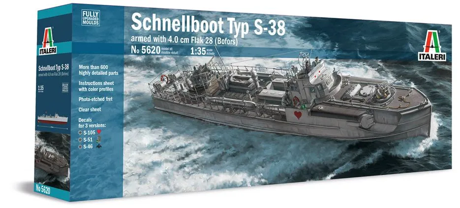 Italeri 1/35 Schnellboot S-38 # 5620 11 Italeri 1/35 Schnellboot S-38 # 5620 - Image 9