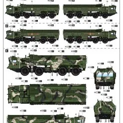 Trumpeter 1/35 Russian 9P78-1 TEL For 9K720 Iskander-M System (SS-26 Stone) # 01051 24 Trumpeter 1/35 Russian 9P78-1 TEL For 9K720 Iskander-M System (SS-26 Stone) # 01051 -Aircraft Kits Sales 5tu01051pic4