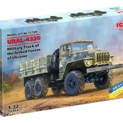 ICM 1/72 URAL-4320, Military Truck Of The Armed Forces Of Ukraine # 72708 -Aircraft Kits Sales 72708 box