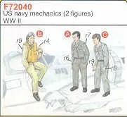 Czech Master Kits 1/72 2 USN Mechanics & Pilot WWII # 72040