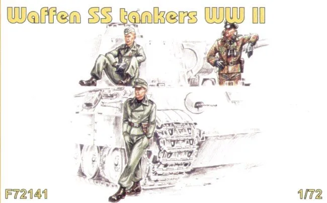 Czech Master Kits 1/72 Waffen SS Tankers WWII # 72141 3 Czech Master Kits 1/72 Waffen SS Tankers WWII # 72141