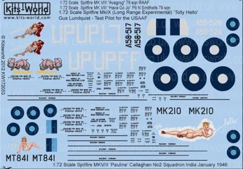 Kits-World 1/72 Supermarine Spitfire Mk.IXc # 72053 3 Kits-World 1/72 Supermarine Spitfire Mk.IXc # 72053