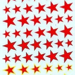 Techmod 1/48 Russian Stars. Plain Red With B # 48021