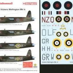 Techmod 1/48 Vickers Wellington Mk.Ic (4) R1 # 48809