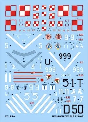 Techmod 1/72 PZL P.7 Part 1 # 72140 3 Techmod 1/72 PZL P.7 Part 1 # 72140