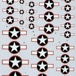 Techmod 1/72 US National Insignia 1943. Star # 72412